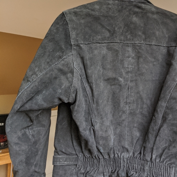 Vintage suede biker jacket - Picture 3 of 8
